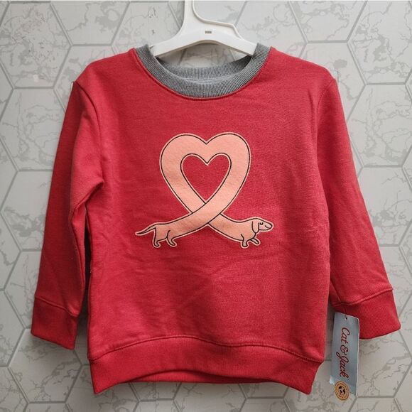 Nwt Cat & Jack Unisex French Terry Sweatshirt, Size 3T - Picture 1 of 6